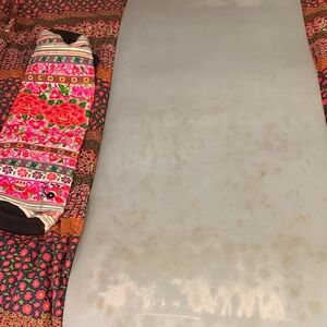 Colorful Floral Patterned yoga mat bag plus Lulu Lemon yoga mat